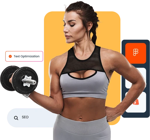 Fitness brand website portfolio presentation