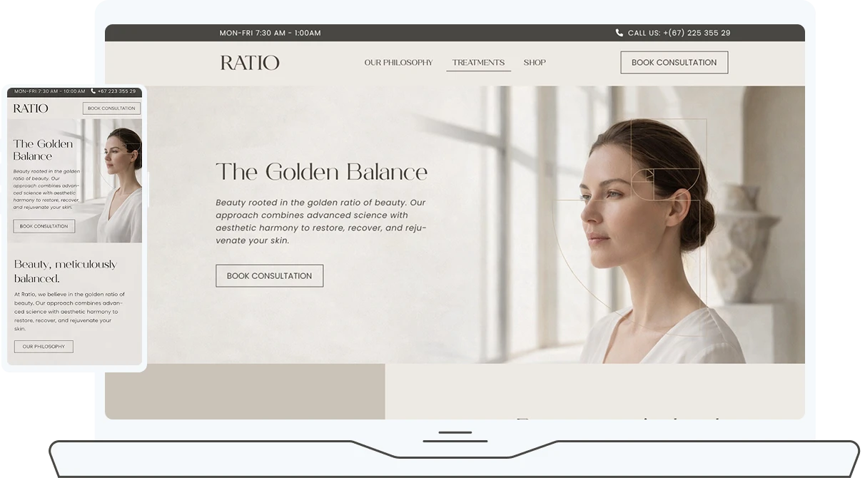 Responsive website design presentation from SMPLY Studio