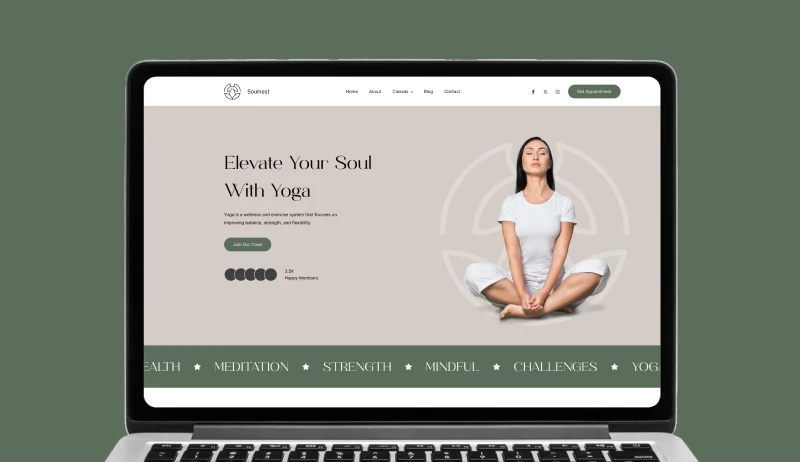 Premium wellness brand presentation for nutrition audiences