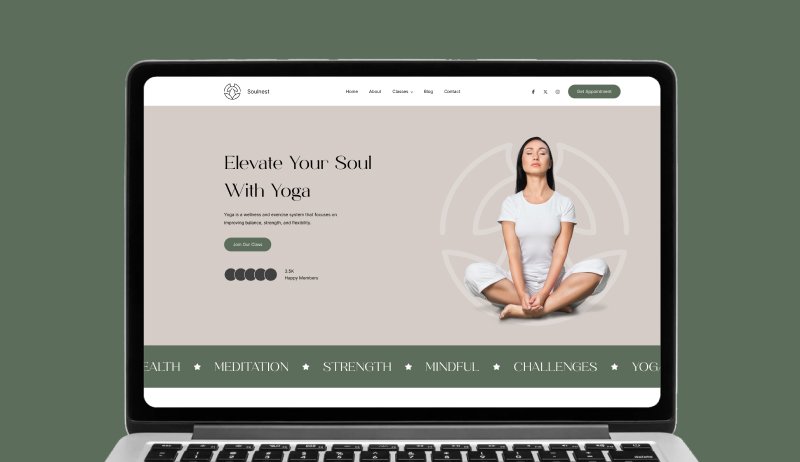 Soulnest Yoga Website