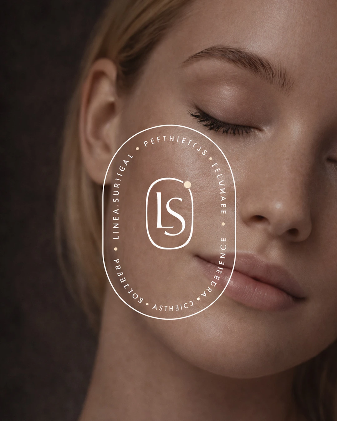 A smiling woman in a business suit holding a tablet in front of a wooden wall.